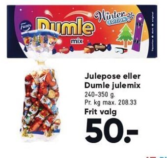Bilka Julepose eller Dumle Julemix tilbud