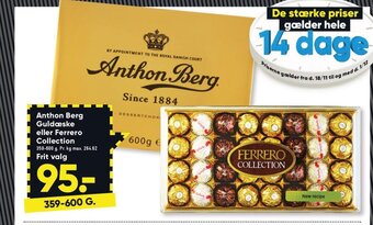 Bilka Anthon Berg Guldæske eller Ferrero Collection tilbud