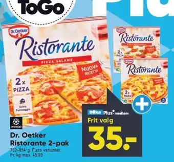 Bilka Dr. Oetker Ristorante 2-pak tilbud