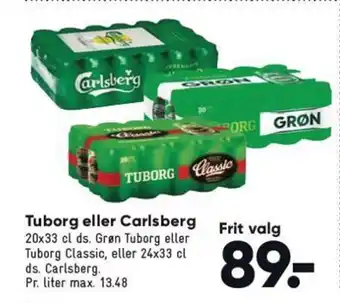Bilka Tuborg eller Carlsberg tilbud