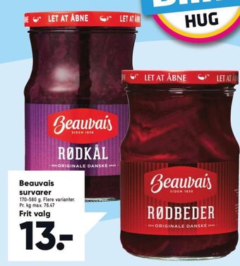 Bilka Beauvais Survarer tilbud