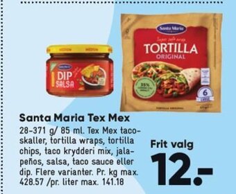 Bilka Santa Maria Tex Mex tilbud