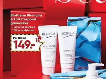 Bilka Biotherm biomains & lait corporel gaveæske tilbud