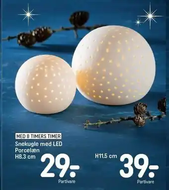 REMA 1000 Snekugle med led porcelæn tilbud