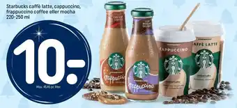 REMA 1000 Starbucks caffé latte, cappuccino, frappuccino coffee el. mocha tilbud