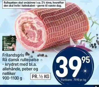 REMA 1000 Frilandsgris rå dansk rullepølse tilbud