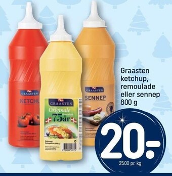 REMA 1000 Graasten ketchup, remoulade el. sennep tilbud