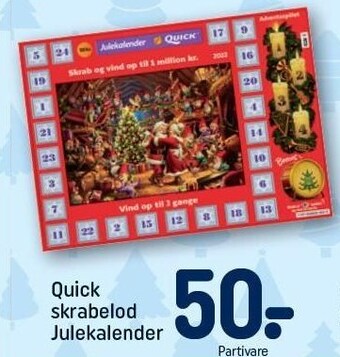 REMA 1000 Quick skrabelod - julekalender tilbud