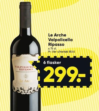 Bilka Le arche valpolicella ripasso 6 flasker tilbud