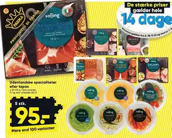 Bilka Udenlandske specialiteter el. tapas tilbud