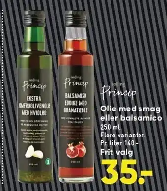Bilka Princip olie m. smag el. balsamico tilbud