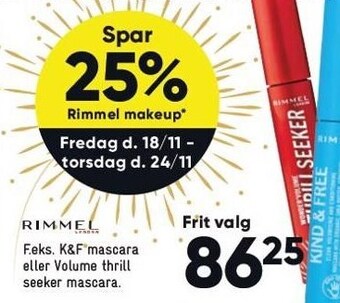 Bilka Spar 25% på rimmel makeup tilbud