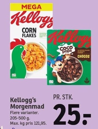 SPAR Kellogg's morgenmad tilbud