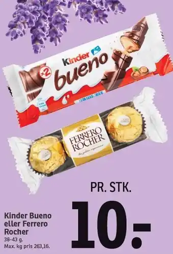 SPAR Kinder bueno el. ferrero rocher tilbud