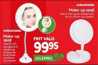 Din Isenkræmmer Make-up spejl med led tilbud