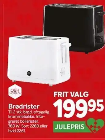 Din Isenkræmmer Brødrister til 2 stk brød tilbud