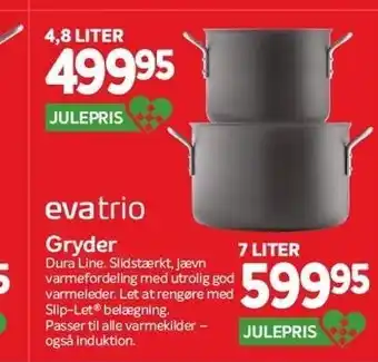 Din Isenkræmmer Gryder 4,8 eller 7 liter tilbud