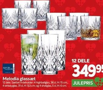 Melodia glassæt