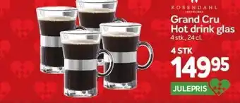 Din Isenkræmmer Grand cru hot drink glas - 4 stk. tilbud