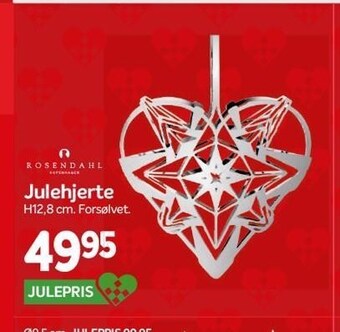 Din Isenkræmmer Julehjerte tilbud