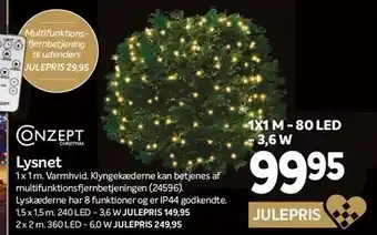 Din Isenkræmmer Lysnet - flere str tilbud