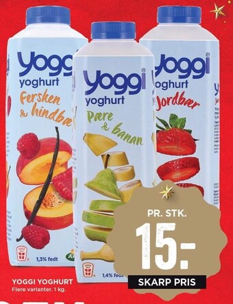 MENY Yoggi yoghurt tilbud