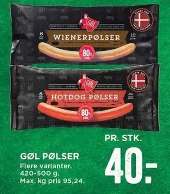 MENY Pølser tilbud