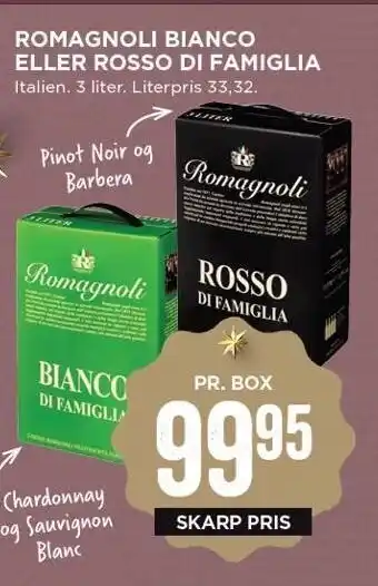 MENY Romagnoli bianco el. rosso di famiglia tilbud