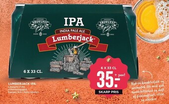 MENY Lumberjack ipa tilbud