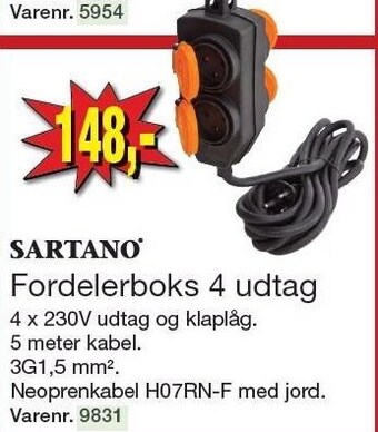 Harald Nyborg Fordelerboks 4 udtag tilbud