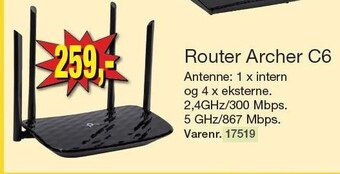 Harald Nyborg Router archer c6 tilbud