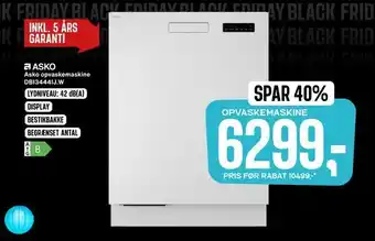 Skousen Asko opvaskemaskine dbi3444ij.w tilbud