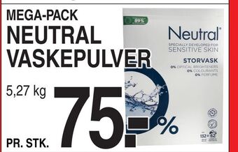 ABC Lavpris Neutral vaskepulver tilbud