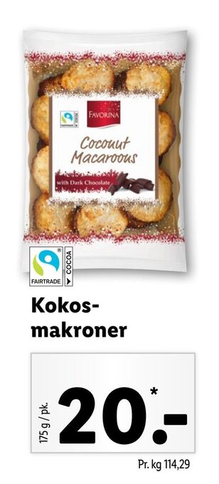 Lidl Kokosmakroner tilbud