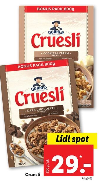 Lidl Cruesli tilbud