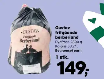 Kvickly Gustav fritgående berberiand tilbud