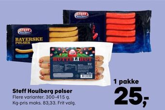 Kvickly Steff houlberg pølser tilbud