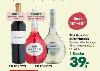 Kvickly The guv'nor eller mateus tilbud