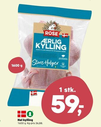 Kvickly Hel kylling tilbud