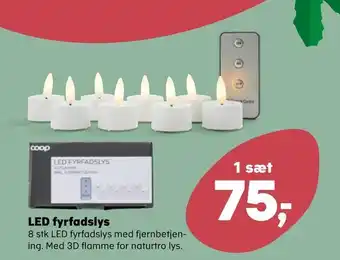 Kvickly Led fyrfadslys tilbud