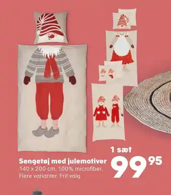 Kvickly Sengetøj med julemotiver tilbud