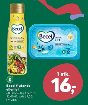 SuperBrugsen Becel flydende eller let tilbud