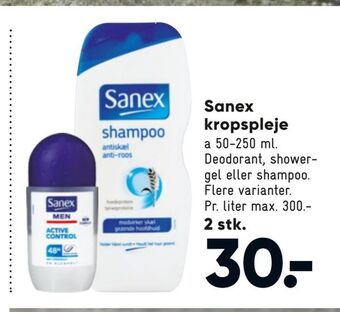 Bilka Sanex kropspleje tilbud