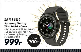 Bilka Samsung galaxy watch4 bt 40mm tilbud