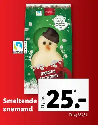Lidl Smeltende snemand tilbud