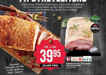 MENY Ribbenssteg af dansk frilandsgris tilbud