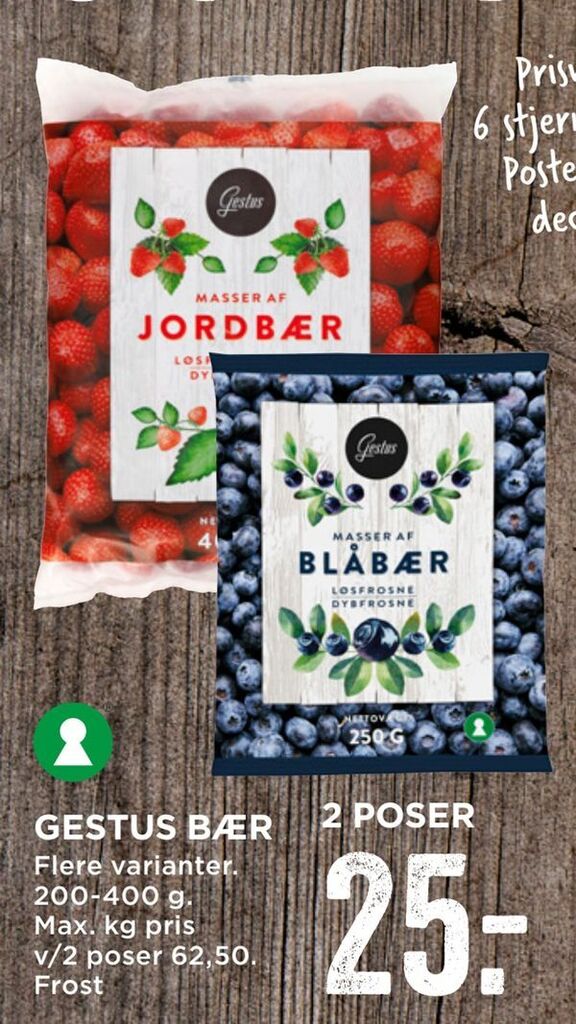 Gestus bær tilbud hos MENY
