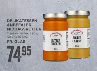 MENY Delikatessen anbefaler middagsretter tilbud