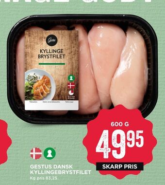 MENY Gestus dansk kyllingebrystfilet tilbud