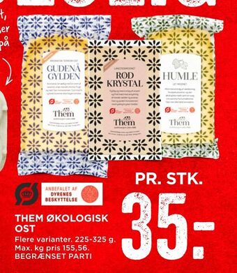 MENY Them økologisk ost tilbud